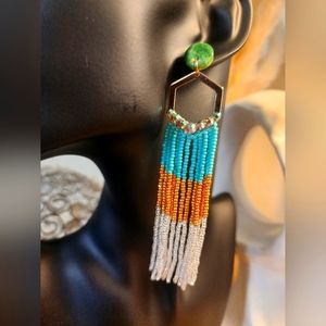 Handmade Polymer/Beads Earrings